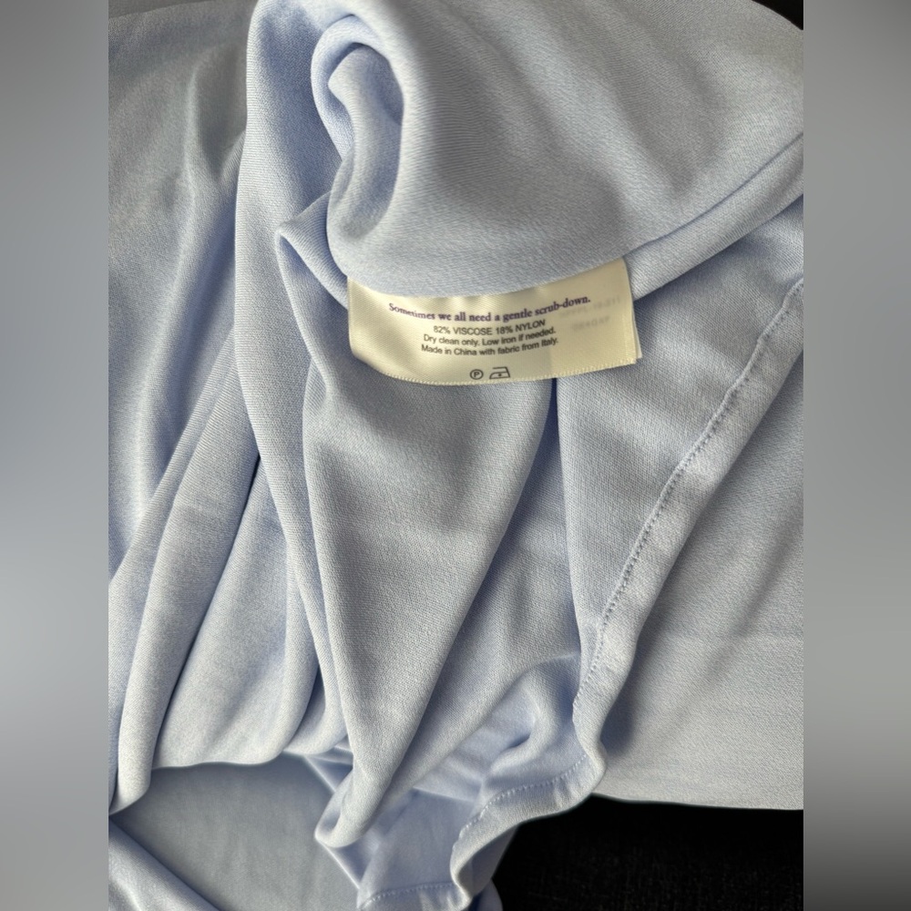 MM LAFLEUR New York The Beneuve TOP in Oxford Blue Drape Front - Picture 4 of 8